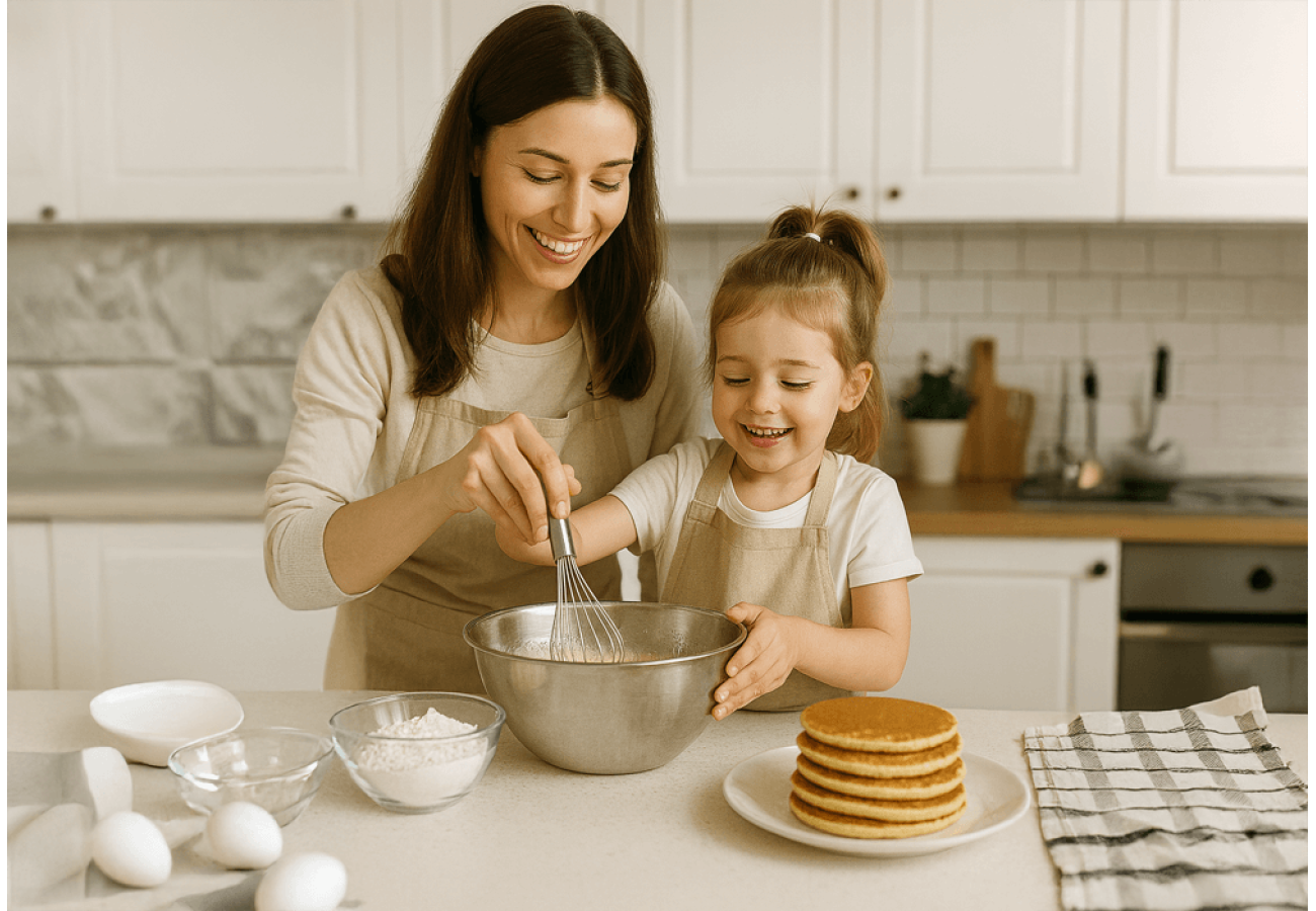 Ein lustiges Rezept für die ganze Familie: Bananenpfannkuchen mit Kindern backen!