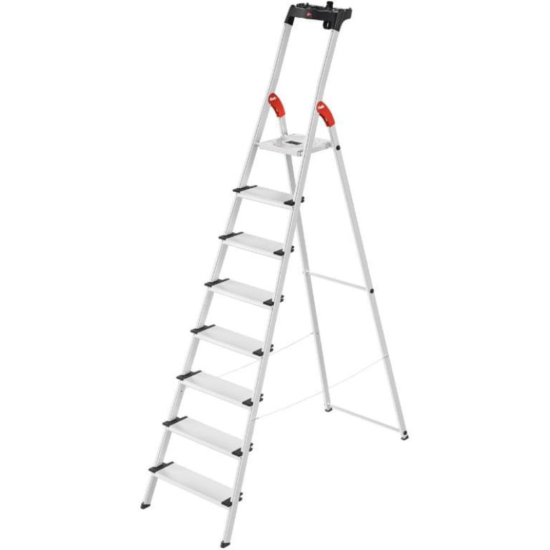 Hailo Kāpnes mājsaimniecības L80 ComfortLine / alumīnija / 8 pakāpieni