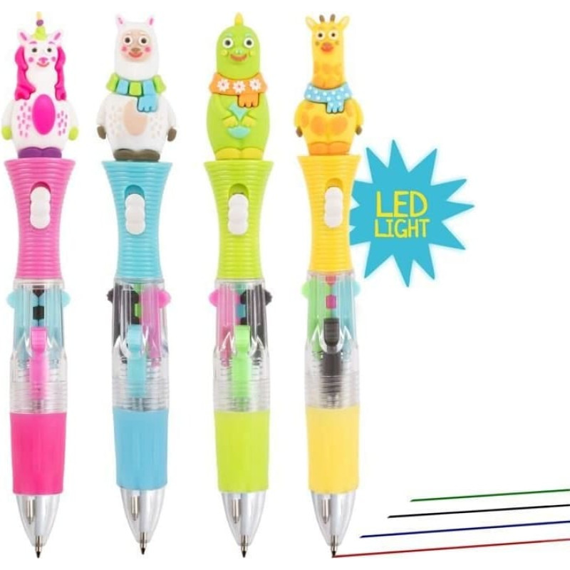 Trendhaus Magic Moments - LED-multi-colour pen with topper (1 pc., 4 designs)