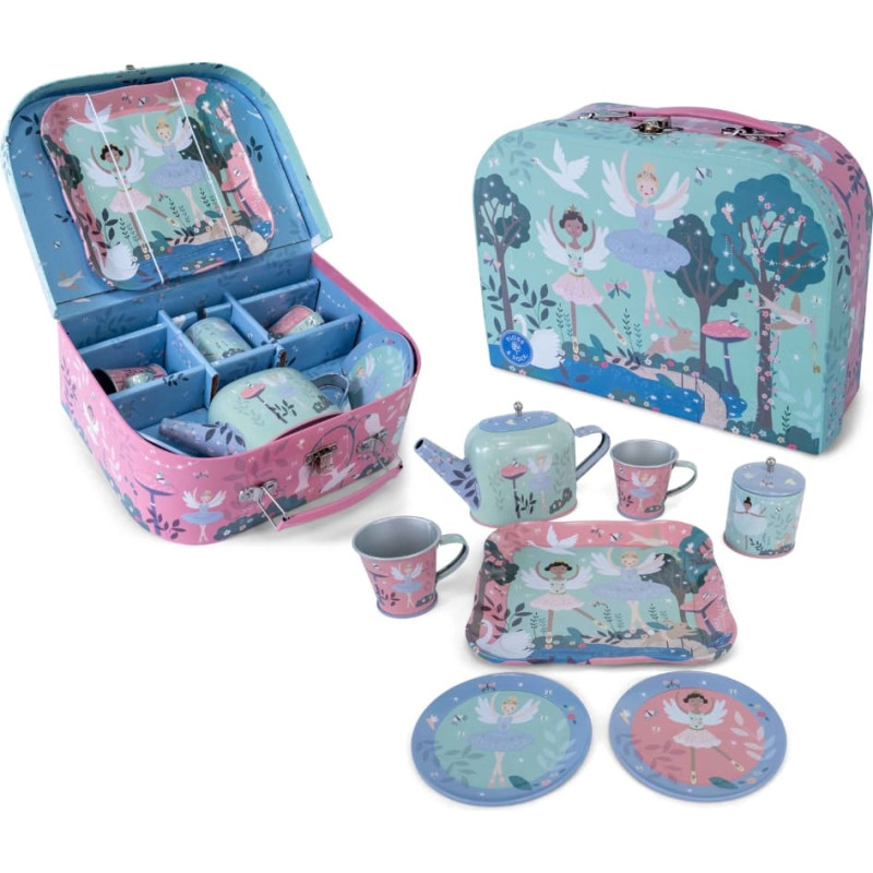 Floss & Rock Tin Tea Set 9 Piece - Enchanted