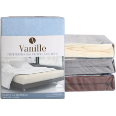 SHEET VANILLE 180X200+25 WHITE TERRY WITH ELASTIC BAND 80% COTTON. 20% PL.