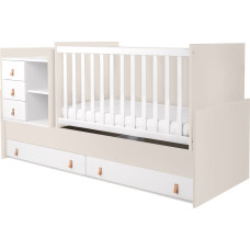 KIKKABOO Multifunktionales Babybett Lorena Beige