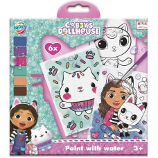 Moxy Gabby's Dollhouse Malbuch mit Wasser, 6 Seiten