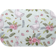 Ega Kids Windel - 29347 - TETRA PRINT - EGA - GOSSE & FLOWERS - MINT -  Größe 70x80 cm