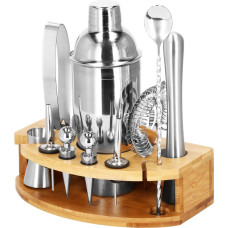 Springos Bartender Set Shaker Stand Springos KI0012 12 pcs. Silver