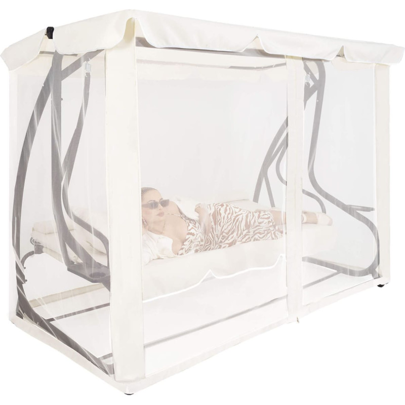 Springos Mosquito net for garden swing Springos GS0025M, universal, ecru color
