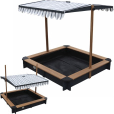 AXI Sandkasten aus Holz mit Dach, verschließbar, mit Bänken