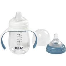 Beaba / Red Castle Mācību pudelīte BEABA 2 vienā, 210 ml, BLUE