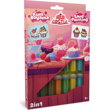 Red Castle sand art set 2in1, Cupcake