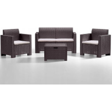 Bica Dārza mēbeļu komplekts Set Nebraska 2 brūns