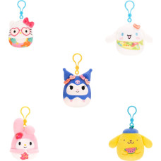 Squishmallows Hello Kitty W25 Plüschtier zum Anstecken, 8 cm
