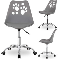 Springos Office chair, swivel chair with wheels, adjustable, for children's studies Springos HF0041 gray