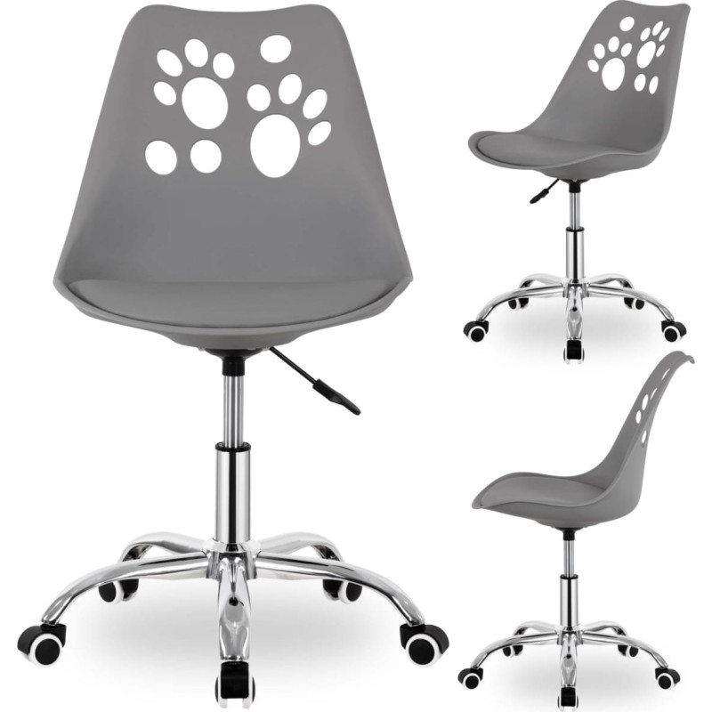 Springos Office chair, swivel chair with wheels, adjustable, for children's studies Springos HF0041 gray