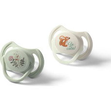 Babyono 1669/02 SYMMETRICAL SILICONE PACIFIER 6-18