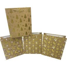 TORBA NA PREZENTY ŚWIĘTA ZŁOTA L