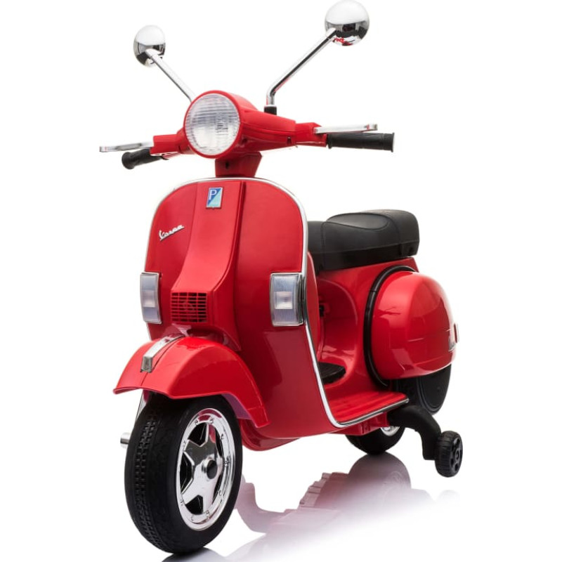 KIKKABOO Wiederaufladbarer Kinderroller Licensed Vespa PX150 Red