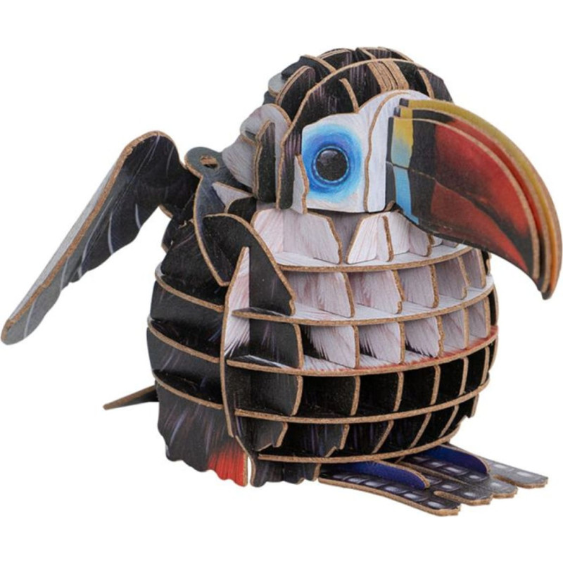 Makebug 3D papīra puzle Sarkanrēķu tukāns, MB-D-0007