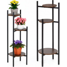 Springos Flower stand 81 cm metal flower stand with 3 shelves multi-level loft for the living room