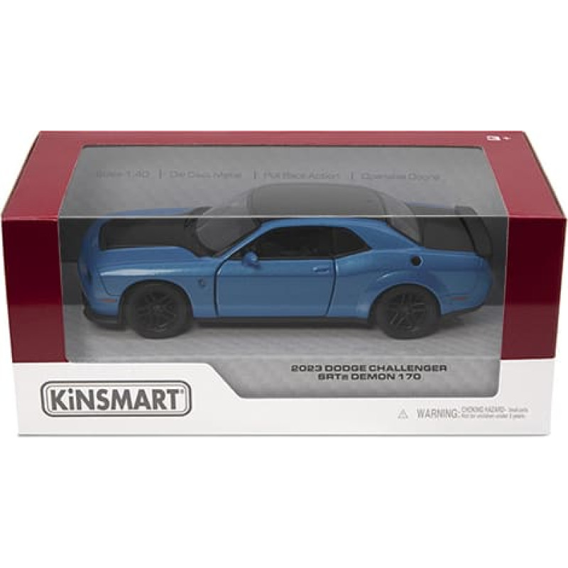 Kinsmart Die-Cast model 2023 Dodge Challenger SRT Demon 170, scale 1:40
