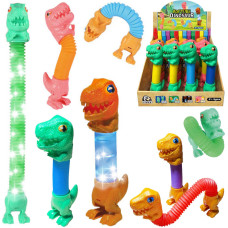 DINOZAUR RURKA POP TUBE ZE ŚWIATŁEM
