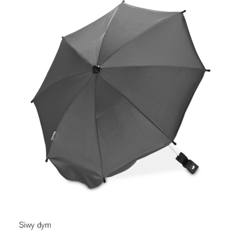 Caretero Sonnenschirm für Kinderwagen 47/39 – Rauchgrau (Grey Smoke)