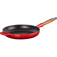 Le Creuset Čuguna panna ar koka rokturi &Oslash;28cm sarkana