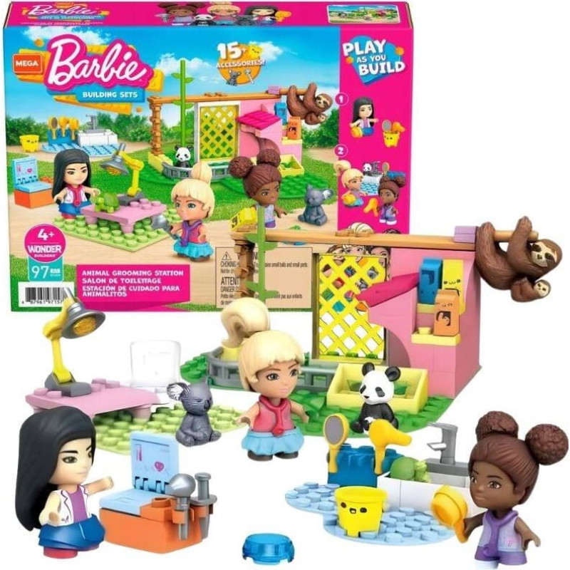 Barbie Baustein-Set – 71576 / GYH09 – MEGA BLOCKS – BARBIE – Tierpflegestation