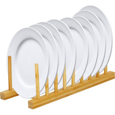 Springos Bamboo plate stand Springos KI0154