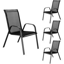 Garden chair Springos GF0071 73 X 55.5 X 93 cm, black