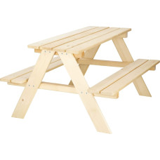 Springos Wooden garden picnic table for children Springos BE003 90x79x50 cm