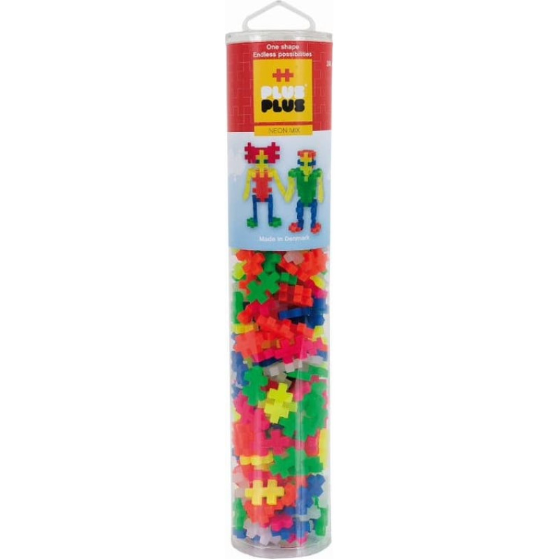 Plus Plus construction toy, Mini neon mix, 240 pcs.