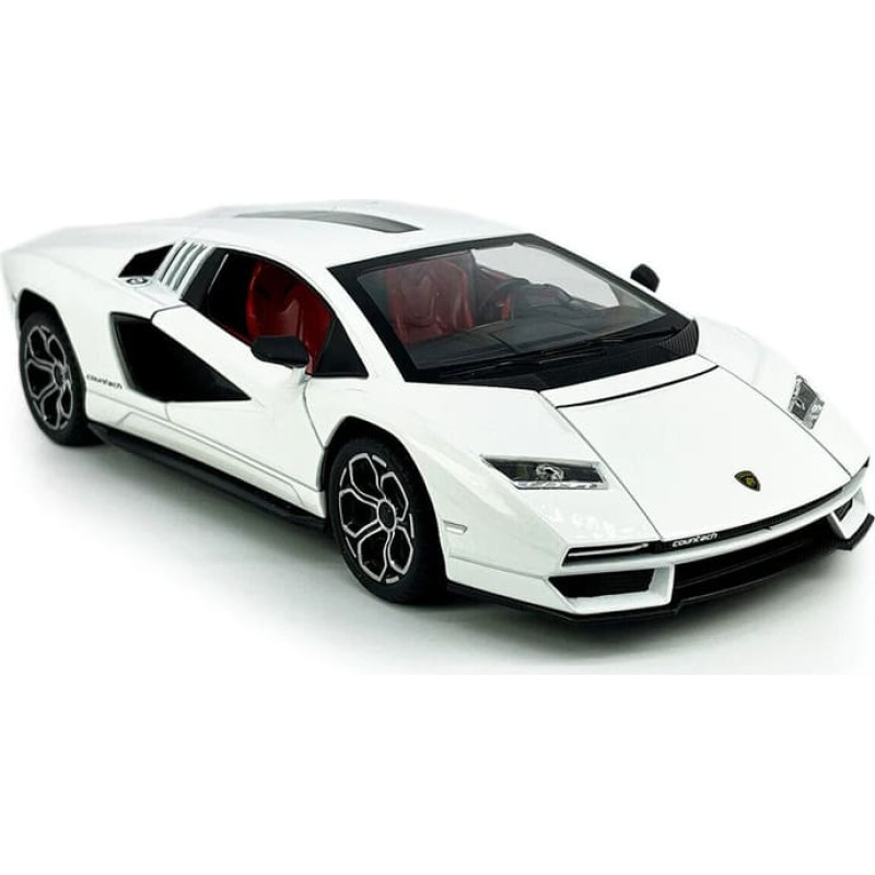 Kinsmart toy car, Lamborghini Countach LPI 800-4, white