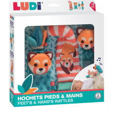 Ludi hand and foot rattle set