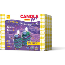 Kids Do DIY Candle Art set. Purple, green, blue + 1 SURPRISE color