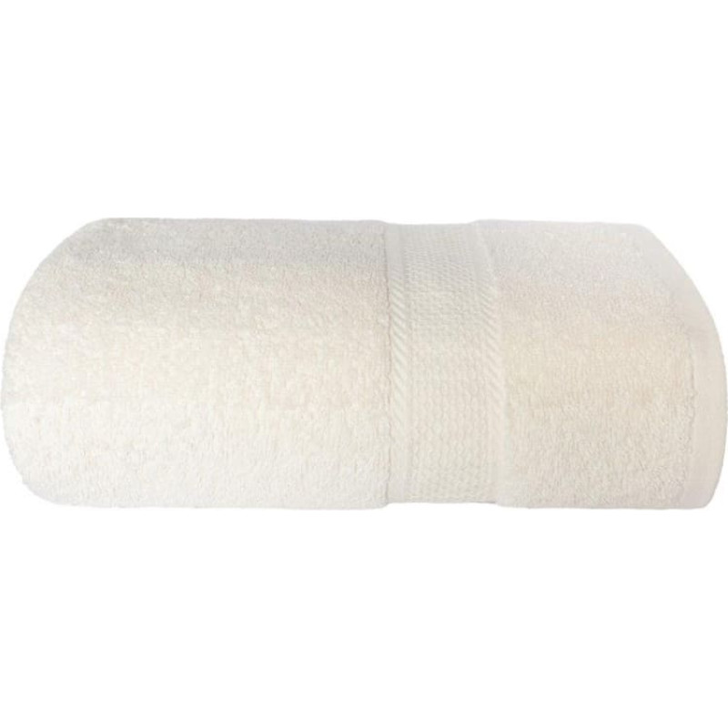TOWEL MATEO 50X90 TERRY CREAM 450G. COTTON.