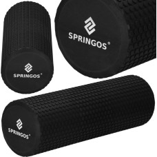 Springos Massage and Muscle Recovery Foam Roller Springos FR0024 45x15 cm, Black