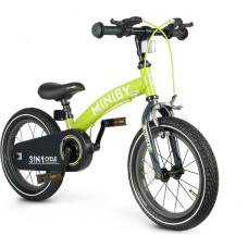 Qplay Rowerek Dziecięcy - Rowerek Biegowy Miniby 14 cali Green
