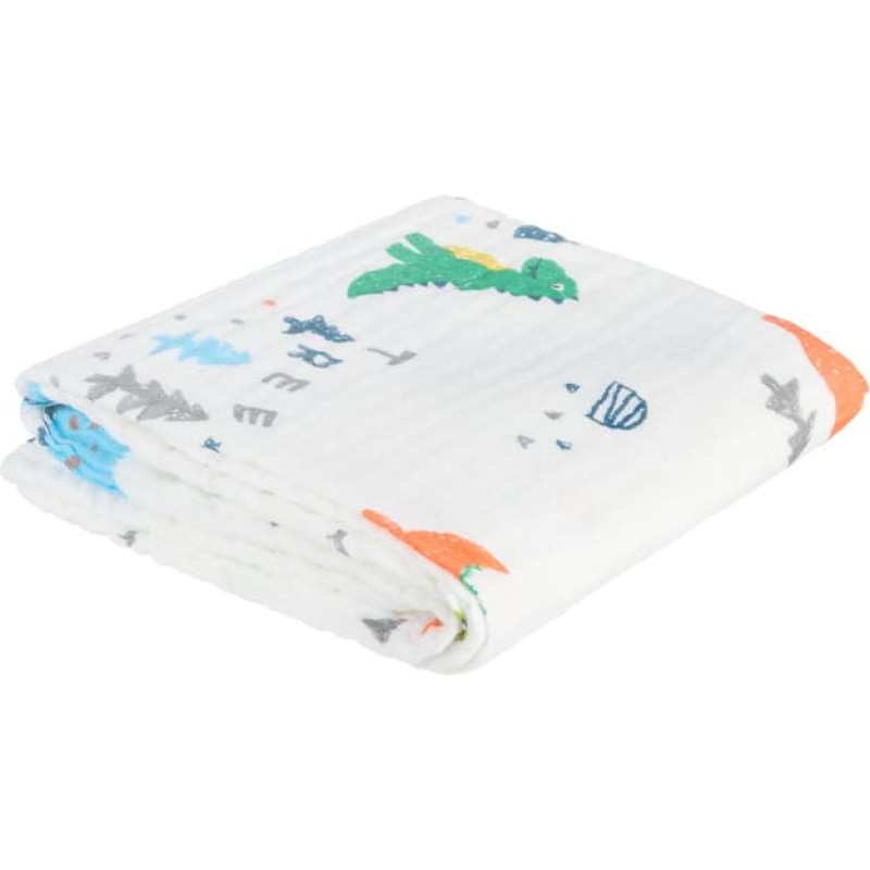 Akuku A0685 Decke / Wickeltuch / Handtuch – 110×105 cm DINOSAURS