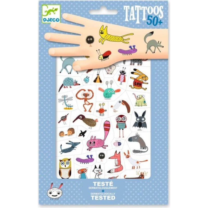 Djeco Tattoos - Little critters (50+ tattoos)