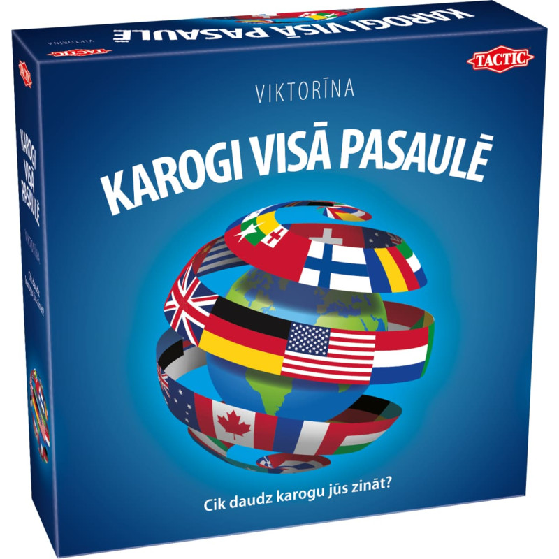 Tactic Brettspiel „Flaggen der Welt“ (auf Lettisch)