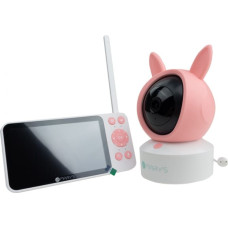 Mary's MW61500 – 2-in-1 elektronisches Babyphone, Kamera „Rosa Hase”, WLAN, TUYA