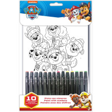 Kids Euroswan - Akcesoria Licencyjne PAINT BY NUMBERS PAW PATROL
