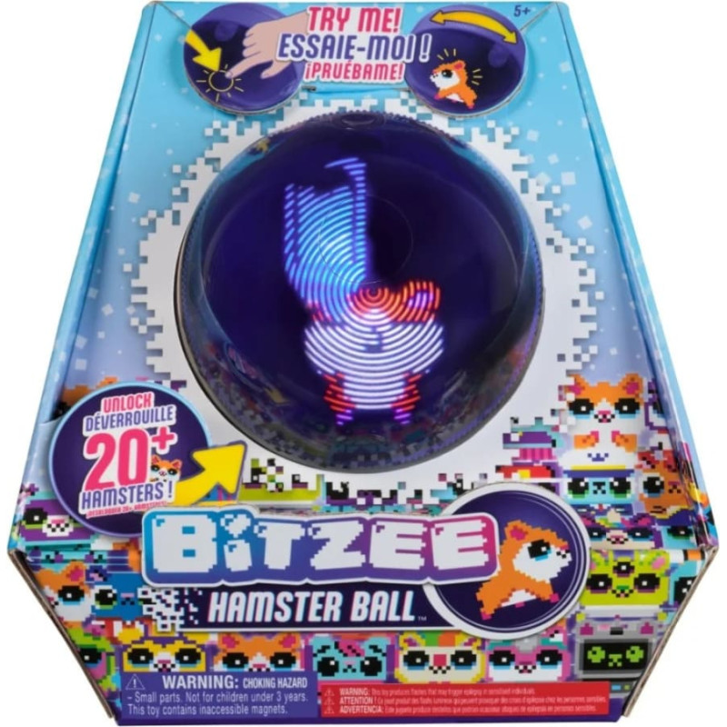 MIX Spin Master 6072283 Bitzee Zwierzątko interaktywne Hamster Ball fioletowy
