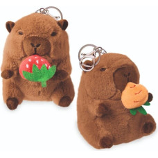Trendhaus Capybara Spring - Wind-up capybara plush with fruit (1 pc., 2 designs)