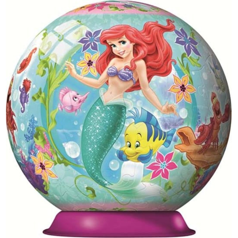 Ravensburger Round 3D Puzzle, 108 pcs, Mermaid