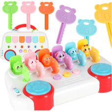 Izglītojošs autobuss, kas spēlē pop-up dzīvnieku atslēgas