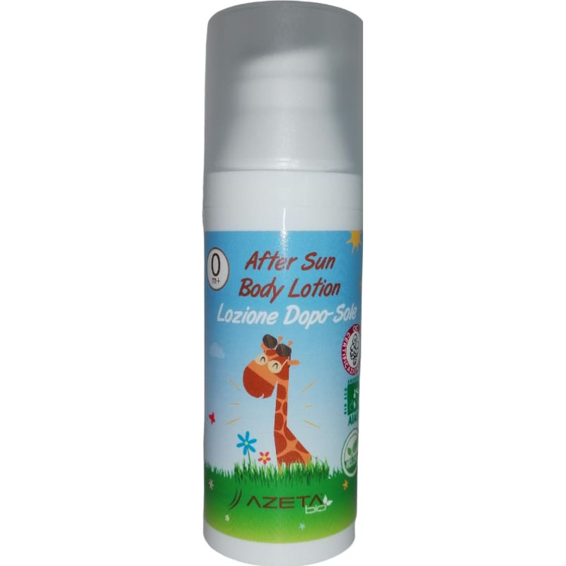 Azetabio Organic soothing after-sun cream with plant-based glycerin, Aloe vera and calendula extract, from 0+ months