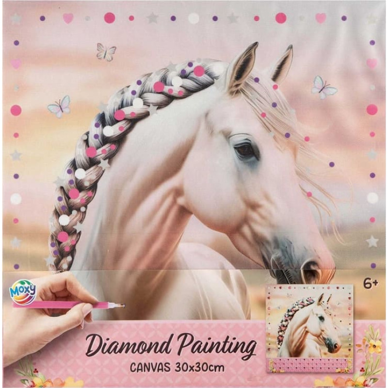 Diamond Painting „Pferd“, 30 x 30 cm