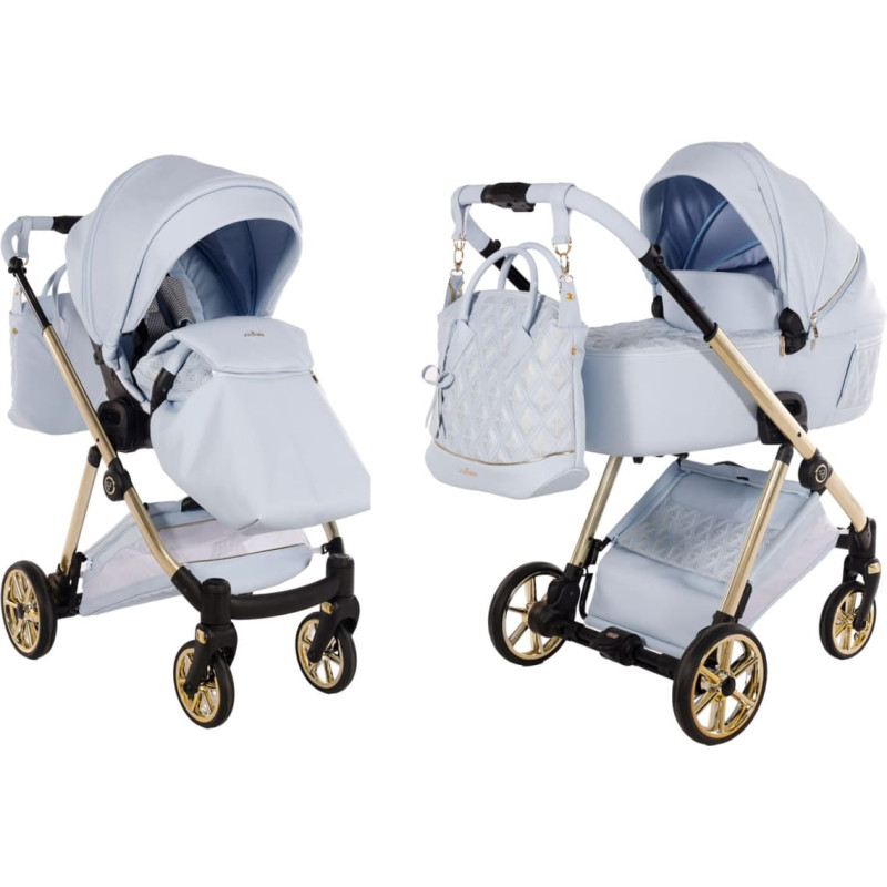 Junama Universal stroller 2 in 1 Ellegante Art Deco 03 Blue