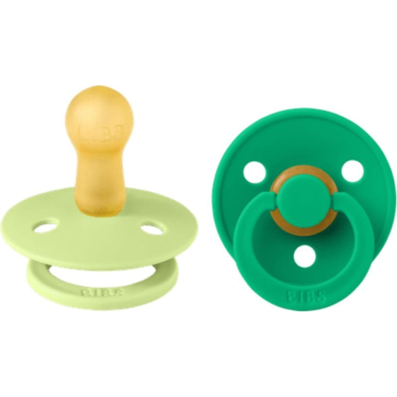 Bibs Colour Round SS26 pacifiers Matcha / Cactus 6-18m 2pcs